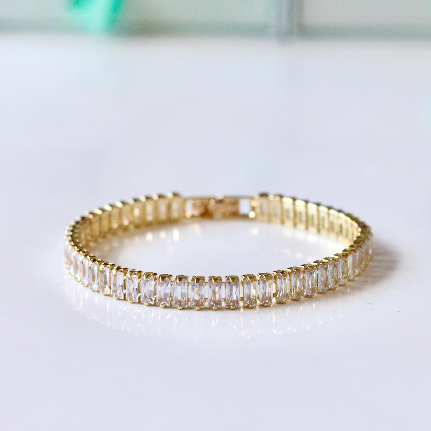 Iced out Zircon Bracelet-Gold