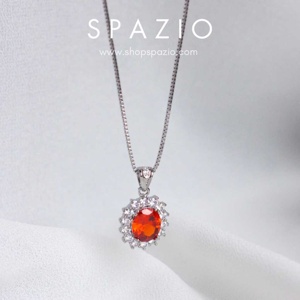 Deep Elegance Maroon Necklace