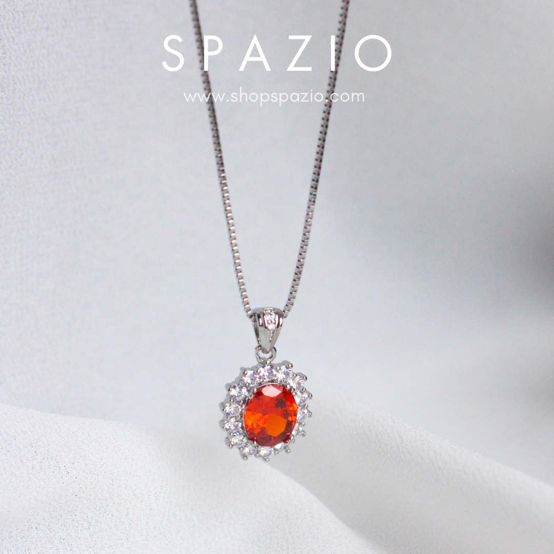 Deep Elegance Maroon Necklace