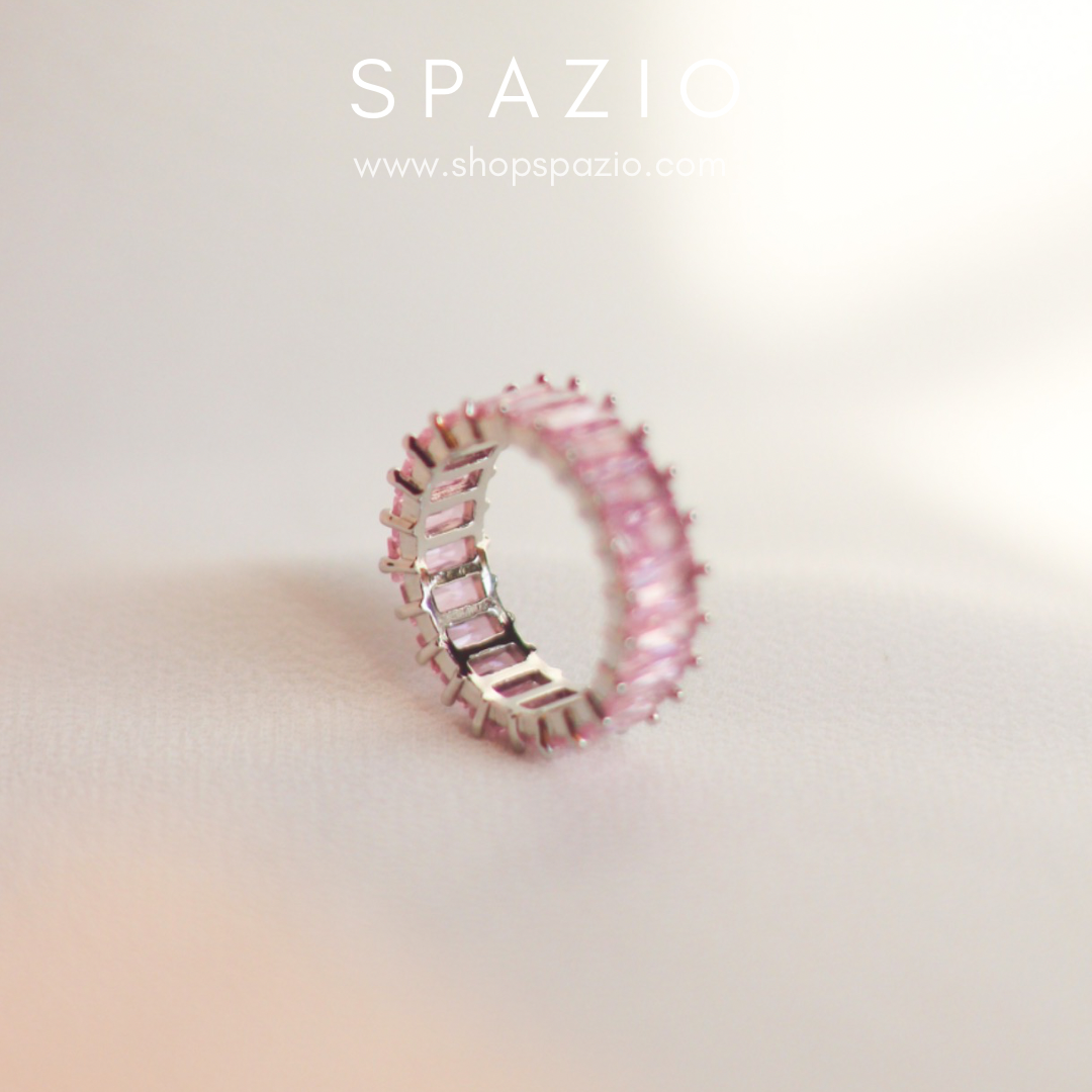 Pink Blossom Band Ring