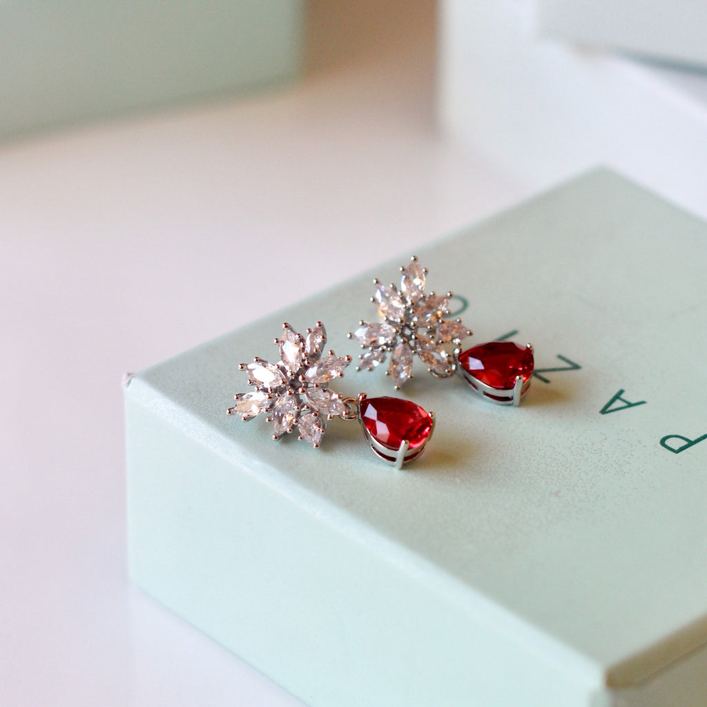 Orchid Ruby Earrings