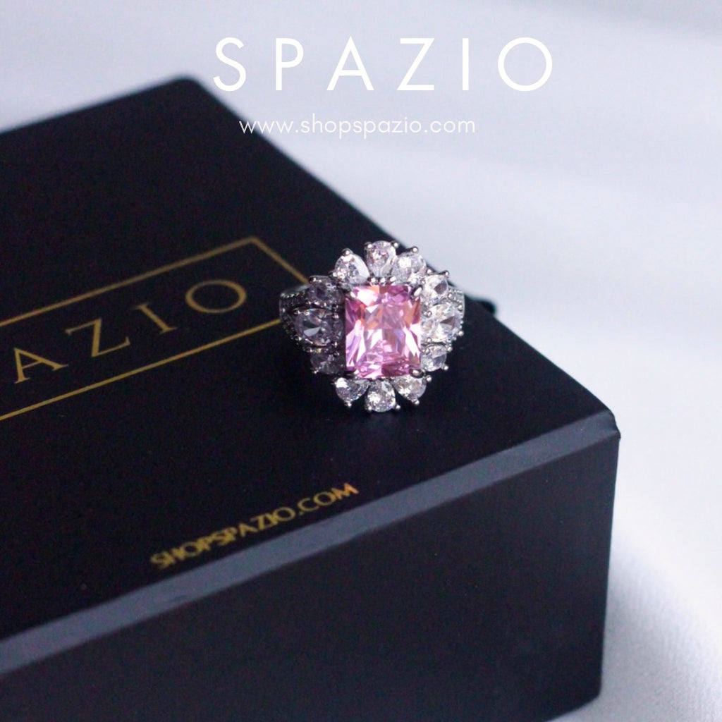 Adjustable Blushing Petals Ring