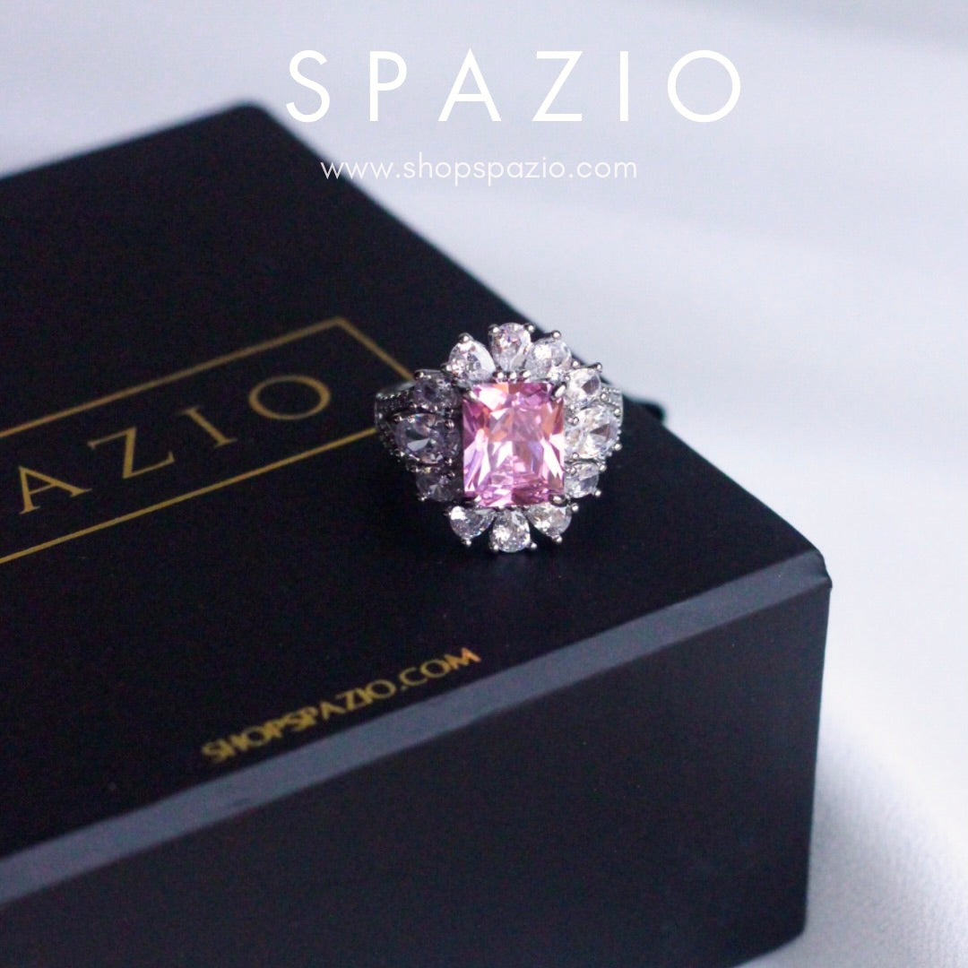 Adjustable Blushing Petals Ring