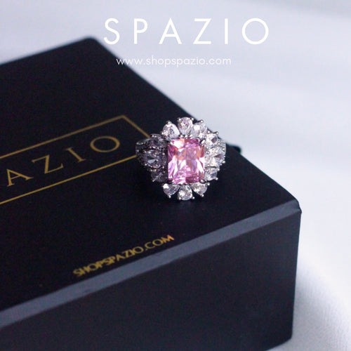 Adjustable Blushing Petals Ring